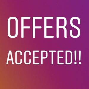 Accepting all reasonable offers!